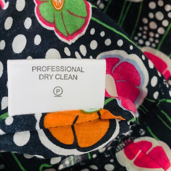 Tory Burch Embroidered Floral Cotton Lightweight Mod Tunic Top Blouse Sz 2 - Picture 5 of 5